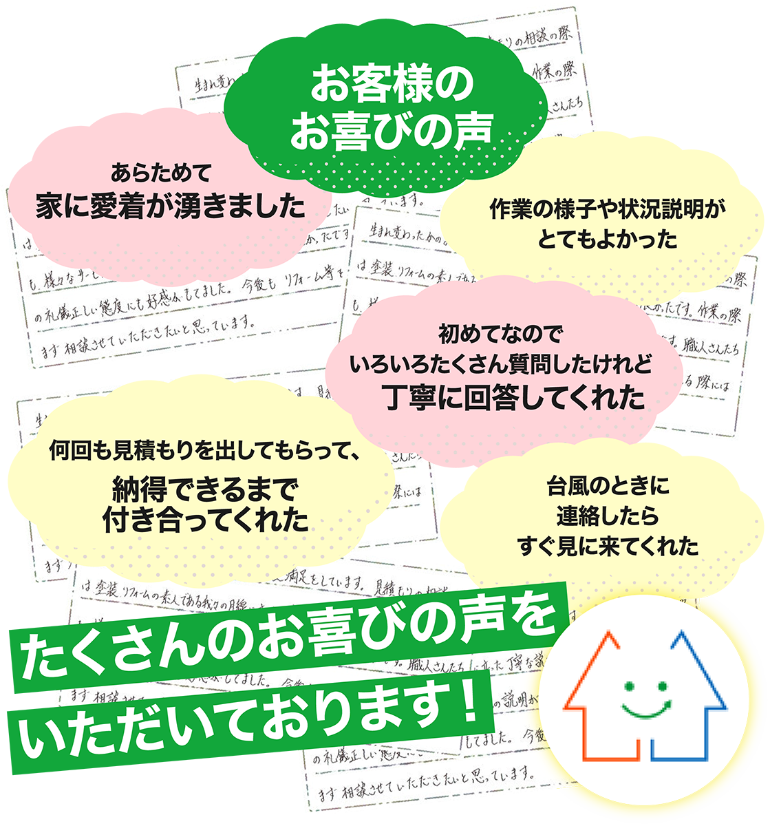 お客様の喜びの声
