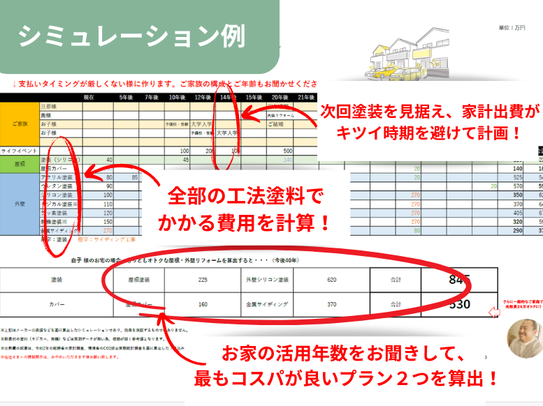 屋根シミュレーション